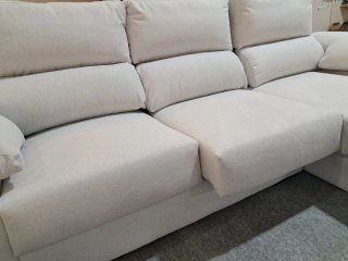 Sofá chaislongue Covadonga beige