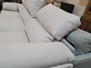 Sofá chaislongue Covadonga beige