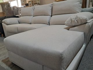 Sofá chaislongue Covadonga beige