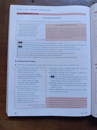 Lengua castellana y literatura 1, Le Bachillerato