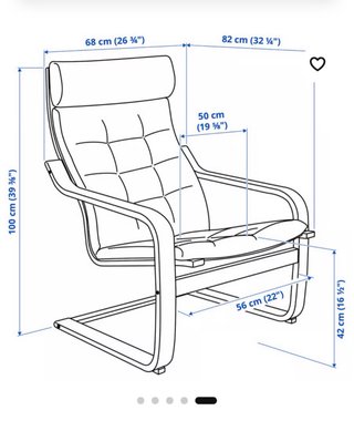Poltrona IKEA POÄNG verde e rovere - come nuova