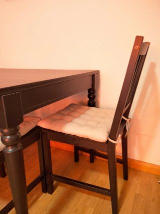 Mesa comedor extensible + 4 sillas