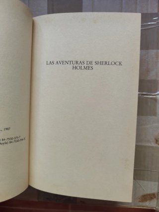 Libro Sherlock Holmes