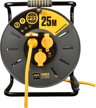 Alargadera 25m Masterplug Pro-XT Enrollacable IP55