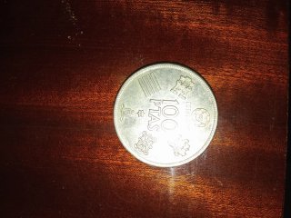 Moneda 100 PTAS España 198o