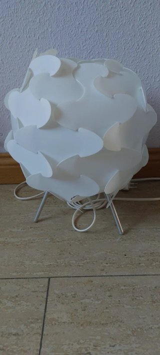 2 Lamparitas Mesita Noche Blancas Ikea