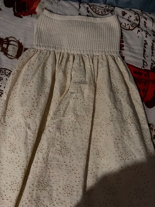 Vestido Zara Verano Beige Bordado