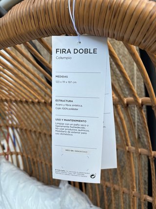 Sillón Huevo Doble Colgante El Corte Inglés