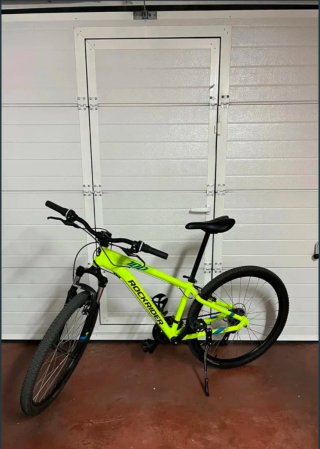Bicicleta Rockrider ST 100 Verde Neón. Como nueva