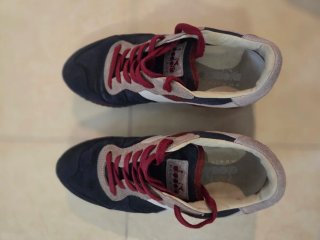Zapatillas Diadora Trident Heritage Azul/Rojo