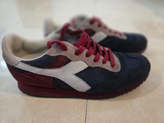 Zapatillas Diadora Trident Heritage Azul/Rojo