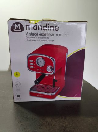 Cafetera Espresso Mandine Roja