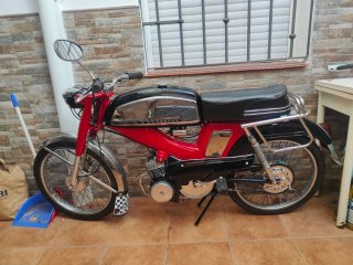 Mobylette Sp-91 Sherpa Roja y Negra