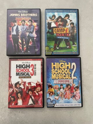 Lote 4 Películas DVD Disney (Español)