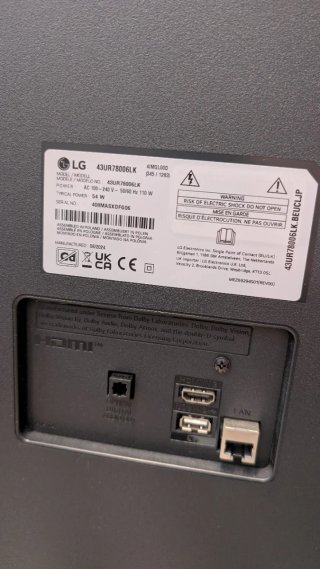 LG Smart TV 43 UHD 4K