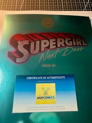 Comic USA Supergirl Lozano Firma Foil Ltd.900 COA