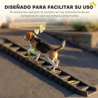 Rampa Perros Plegable 154cm Coche Antideslizante