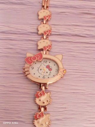 Relojes Hello Kitty Niñas Oro Rosa