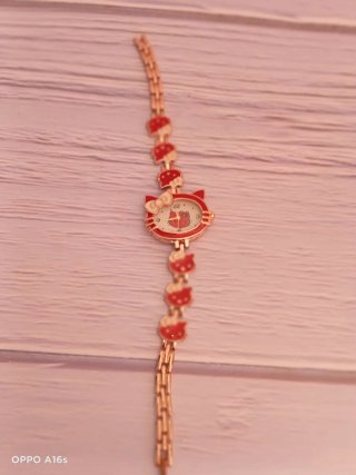 Relojes Hello Kitty Niñas Oro Rosa