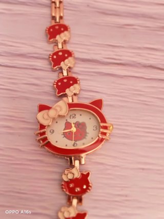Relojes Hello Kitty Niñas Oro Rosa