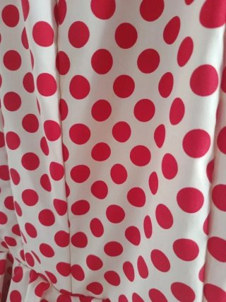Traje Flamenca Gitana Lunares Rojo Blanco