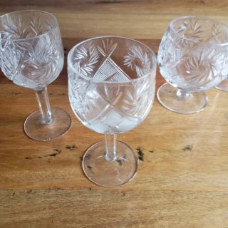 Set 48 Copas Cristal Tallado