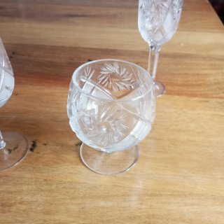 Set 48 Copas Cristal Tallado