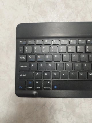 Teclado Bluetooth inglés Inalámbrico Negro
