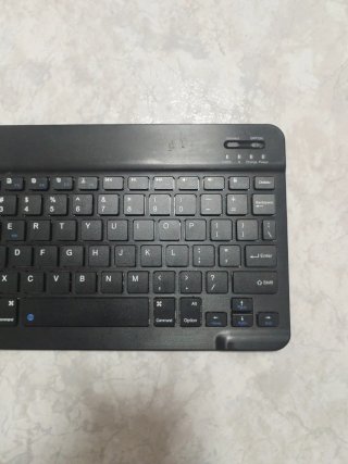 Teclado Bluetooth inglés Inalámbrico Negro