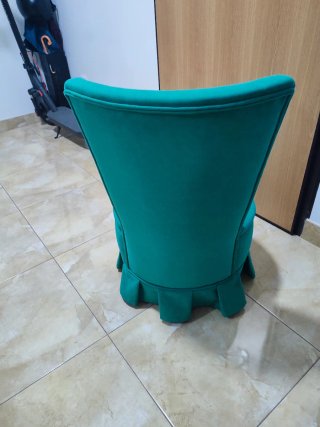 Silla descalzadora Vintage Teal
