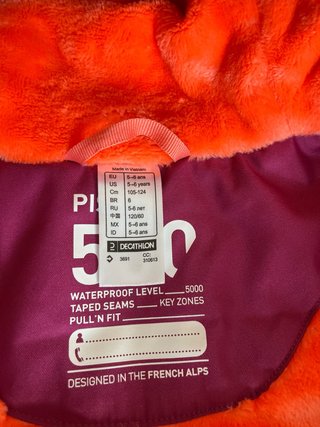 Chaqueta y mono esquí niños Talla 5-6