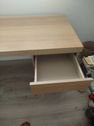 Mesa Escritorio Ikea Malm Roble