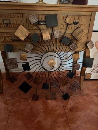 Aplique de pared decorativo metal