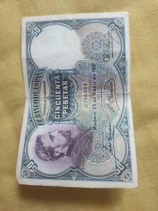 2 Billetes 50 Pesetas Banco de España 1931.