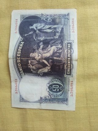 2 Billetes 50 Pesetas Banco de España 1931.