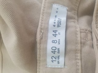 Pantalón cargo beige mujer talla 40