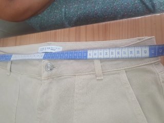 Pantalón cargo beige mujer talla 40