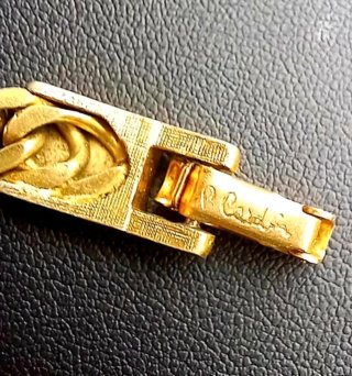 Gargantilla Vintage Pierre Cardin baño Oro-Años80