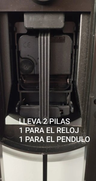 RELOJ CON PENDULO A PILAS PARA COLGAR