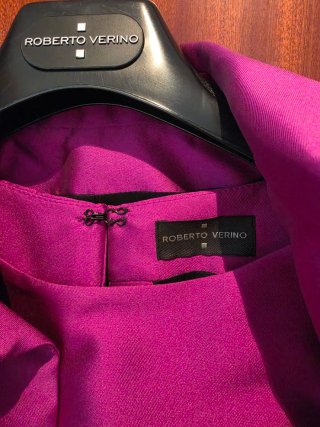 Vestido de fiesta Roberto Verino (Fucsia) Talla S