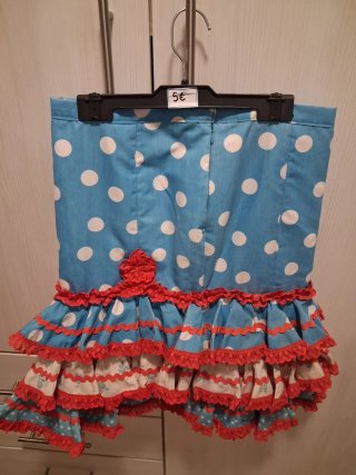 Falda flamenca corta floral