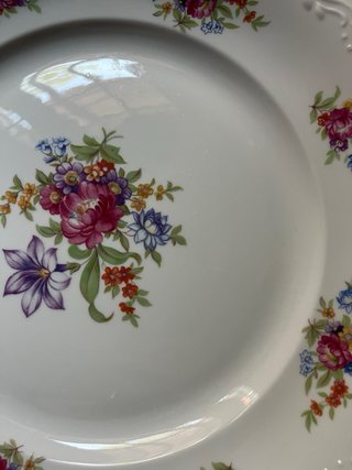 Piatto in porcellana vintage Lindner Kueps Bavaria