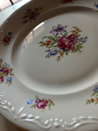 Piatto in porcellana vintage Lindner Kueps Bavaria