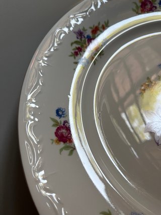 Piatto in porcellana vintage Lindner Kueps Bavaria