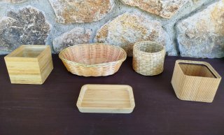 PORTALÁPICES,BOLIS,TARJETERO ETC-MADERA CAÑAMO