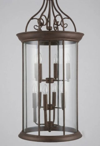 Farol antiguo 12 luces cristal biselado