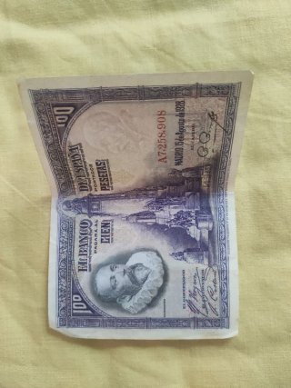 4 Billetes 100 Pesetas España 1928