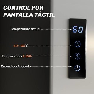 Toallero Eléctrico WiFi 4 Barras Pared Baño Blanco