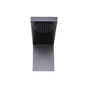 Columna de ducha negra acero inoxidable