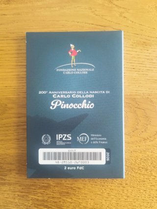 Moneda 2€ Italia 2026 Pinocho